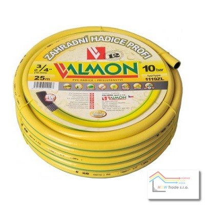 Hadica záhr.PROFI PVC 1" žltá s dušou 10bar,25m bal,32x25